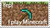 yep i play minecraft stamp